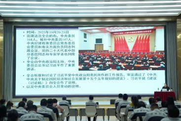 中国尊龙集团官网党委学习贯彻党的二十届四中全会精神